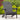 charmydecor Malibu dark gray folding acacia wood Adirondack chair on outdoor patio