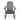 Charmydecor Malibu dark gray wood Adirondack rocking chair front view