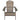 charmydecor Malibu gray acacia wood Adirondack chair front view with classic slatted backrest