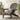 charmydecor Malibu outdoor Adirondack chair in gray acacia wood with wide armrests and slatted back