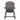Charmydecor Malibu outdoor rocking chair rear view showing classic Adirondack slatted back