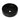 CharmyDecor matte black vessel sink in an elevated angle view showing the round basin and central drain opening.