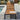 Charmydecor modern acacia wood pool lounge chair with black frame shown from the front