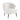 charmydecor modern beige boucle accent chair angled view with black metal legs