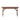 charmydecor modern walnut wood desk front view with single drawer
