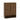 Wooden cabinet with two doors on a white background