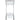charmydecor narrow bar cart rear view with built in stemware rack and three bottle wine rack