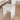 Charmydecor narrow makeup vanity padded stool with white base and cushioned seat for bedroom vanity desk