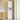 Charmydecor narrow white bathroom storage cabinet with open shelf and two cabinet doors