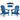 charmydecor navy blue Adirondack chairs set of 2 with folding design and textured finish