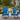 charmydecor navy blue folding Adirondack chair set with wide armrests on garden deck