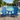 charmydecor navy blue solid wood folding Adirondack chairs set of 2 beside swimming pool