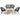 Charmydecor Nusa black PE rattan patio conversation set with loveseat, two club chairs, and acacia wood table