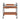 charmydecor oak and black rolling serving cart front view with three adjustable trays