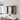 CharmyDecor oak-look bathroom mirror with cabinets above a vanity, showing an open mirrored door and stocked organizer.