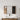 CharmyDecor bathroom mirror with storage in a front vanity view, showing the closed oak-look door and dark organizer.