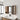 CharmyDecor oak-look bathroom mirror with storage in an angled vanity scene, featuring empty railed shelves and a closed cabinet door.