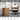 CharmyDecor oak-look bathroom vanity in a bathroom scene with an inset illustrating adjustable shelf height.