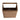 CharmyDecor oak-look bathroom vanity base top view without sink, showing rounded front edges and the interior shelf