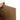 CharmyDecor oak-look bathroom vanity close-up of the beveled upper door edge and metal hinge