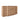 CharmyDecor oak-look bathroom vanity front angle view highlighting curved central edges and recessed bases.