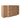 CharmyDecor oak-look bathroom vanity front angle view highlighting wood-grain fronts and rounded central corners