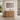 CharmyDecor oak-look bathroom vanity with a white sink and three rounded doors in a staged bathroom