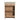 CharmyDecor oak-look bathroom vanity rear view showing open back sections, support rails, and the interior shelf