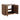CharmyDecor oak-look bathroom vanity angled view with both doors open, revealing the shelf and lower storage area.