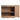 CharmyDecor oak-look bathroom vanity rear view showing open plumbing access beside the storage cabinet