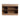 CharmyDecor oak-look bathroom vanity rear view showing open sections, support rails, and a circular shelf opening