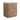 CharmyDecor oak-look bathroom vanity front angle view highlighting rounded cabinet corners and wood-grain finish.