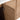 CharmyDecor oak-look double sink bathroom vanity close-up of the rounded door corner and beveled edge grip