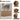 CharmyDecor oak-look double sink bathroom vanity with hinge, rounded corner, and concealed grip detail insets