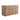 CharmyDecor oak-look double sink bathroom vanity front angle view highlighting its curved cabinet corner