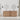 CharmyDecor oak-look double sink bathroom vanity with center storage cabinet in a front-view bathroom scene