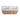 CharmyDecor oak-look double sink bathroom vanity overhead view of two white basins with faucet and overflow openings