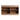 CharmyDecor oak-look double sink bathroom vanity rear view showing open access areas and circular shelf openings