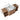 CharmyDecor oak-look floating bathroom vanity dimension diagram showing the sink, countertop, and side storage units