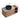 CharmyDecor oak-look floating bathroom vanity dimension diagram with cabinet, countertop, sink and storage measurements