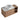 CharmyDecor oak-look floating bathroom vanity from above, showing the round sink and gray-veined white countertop