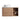 CharmyDecor oak-look floating bathroom vanity front view showing the single door and two open compartments