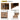 CharmyDecor oak-look floating bathroom vanity detail collage showing the hinge, rear panel, hardware, and beveled door edge.