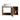 CharmyDecor oak-look floating bathroom vanity front view with the door open to reveal the cabinet interior