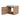 CharmyDecor oak-look floating bathroom vanity open-door angle view showing the storage compartment beneath the sink.