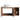 CharmyDecor oak-look floating bathroom vanity front view with doors open, showing cabinet storage and rear opening