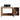 CharmyDecor oak-look floating bathroom vanity front view with doors open beside the matching storage unit