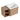 CharmyDecor oak-look floating bathroom vanity overhead angle showing the white basin and storage unit top.