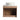 CharmyDecor oak-look floating bathroom vanity rear view showing the large opening between horizontal cabinet panels