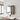 CharmyDecor wall mounted medicine cabinet set with mirrored front and black-framed ribbed side door above a bathroom sink